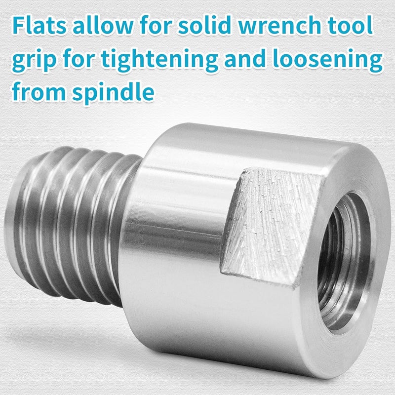 PNBO محول رأس المغزل لآلة النجارة، يحول FT 3/4" x 16 إلى MT 1" x 8 TPI - Image 5